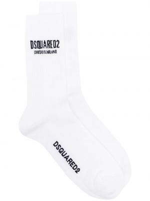 Bílé ponožky Dsquared2