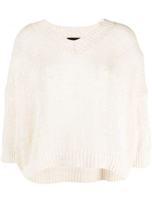 Плетен пуловер с v-образно деколте Roberto Collina