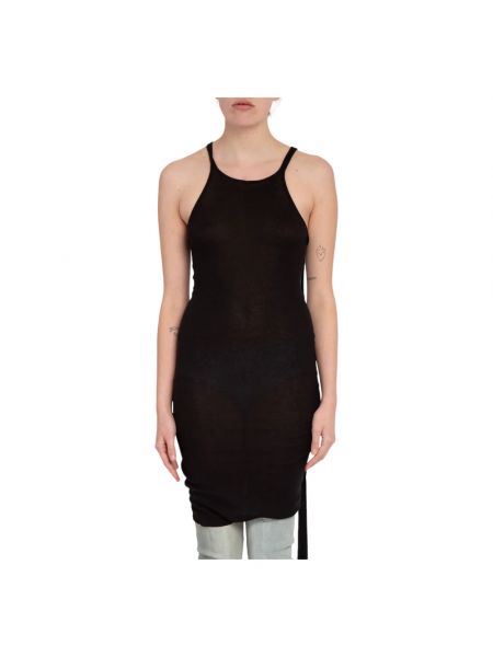 Sukienka mini z otwartymi plecami sportowa Rick Owens czarna