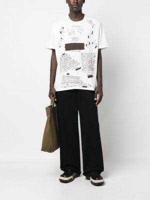 T-shirt aus baumwoll mit print mit kurzen ärmeln Doublet