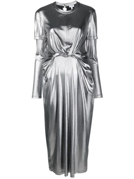 Midi haljina s draperijom Loewe