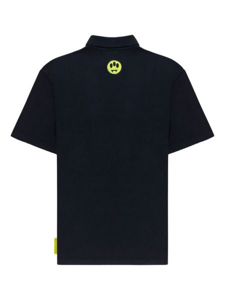 Kokvilnas polo krekls ar apdruku Barrow melns