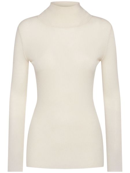 Suéter de lana Bottega Veneta blanco