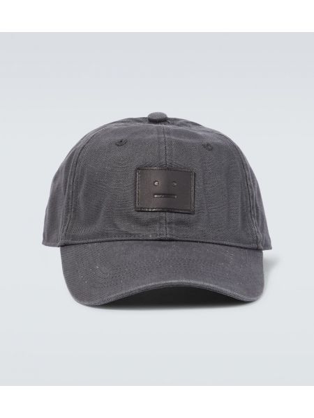 Bomuld cap Acne Studios grå