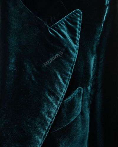 Aksamitna kurtka Tom Ford zielona