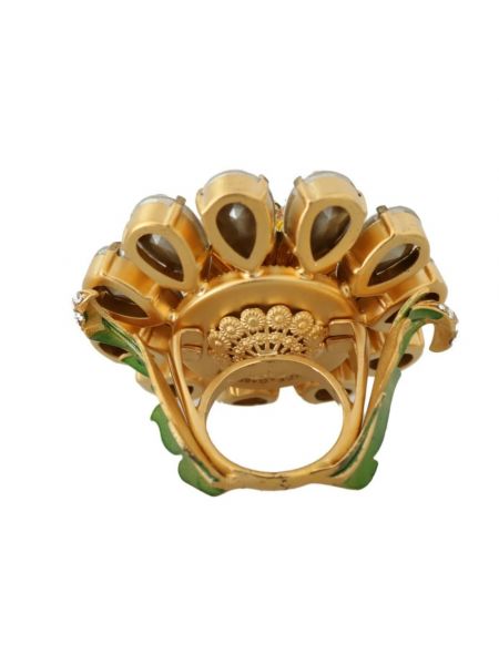 Eleganter geblümt ring mit kristallen Dolce & Gabbana