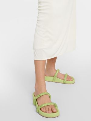 Sandale din piele Gianvito Rossi verde
