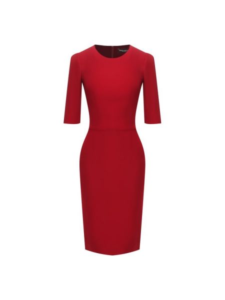 Приталенное платье Dolce & Gabbana, красное