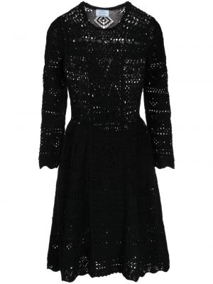 Kleid ausgestellt Prada Pre-owned schwarz