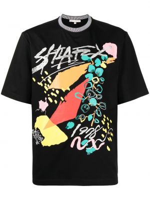 T-krekls ar apdruku Shiatzy Chen melns