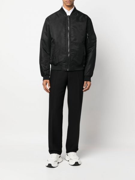 Bomber bunda na zip Calvin Klein černá