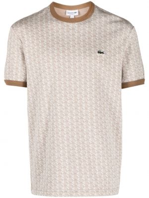 T-shirt di cotone in tessuto jacquard Lacoste