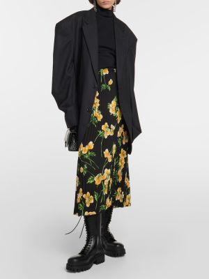 Falda larga de flores Balenciaga