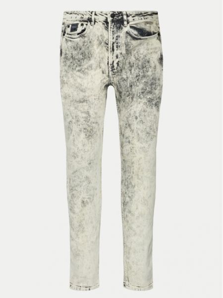 Kitsa lõikega teksapüksid Versace Jeans Couture valge