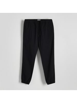 Slim fit běžecké kalhoty Reserved černé