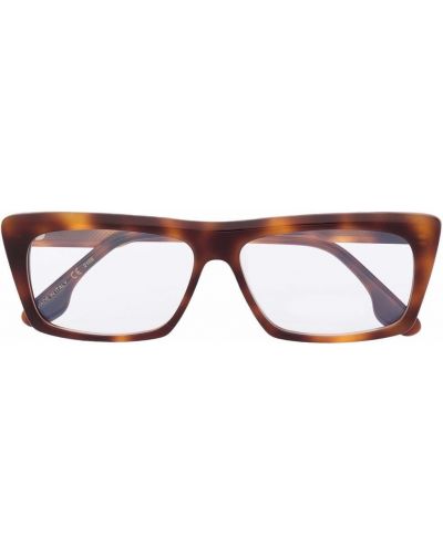 Victoria Beckham Eyewear lunettes de vue à monture rectangulaire - Marron