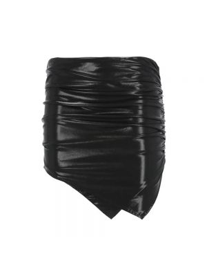 Mini spódniczka drapowana The Attico czarna