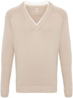 Pullover mit v-ausschnitt Boggi Milano beige