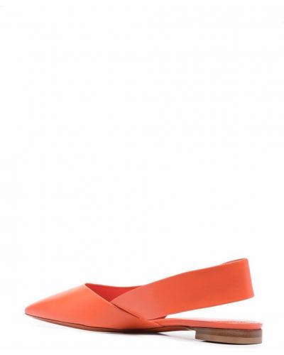 Sandály s otevřenou patou Santoni oranžové