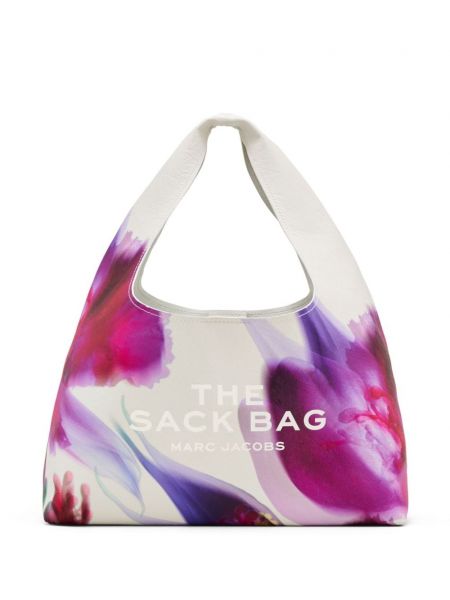 Чанта за ръка на цветя Marc Jacobs бяло