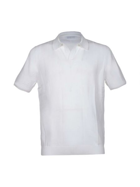 Koszula bawełniana żakardowa Gran Sasso biała