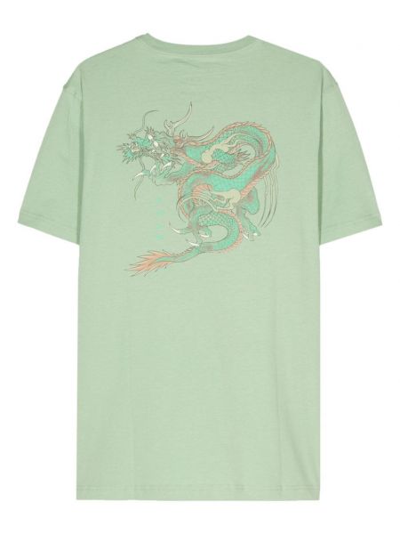 Bambusa kokvilnas t-krekls Maharishi zaļš