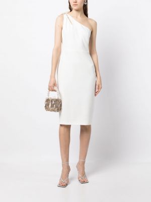 Sukienka midi z kokardką Marchesa Notte biała