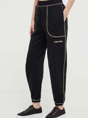 Памучна пижама Calvin Klein Underwear черно