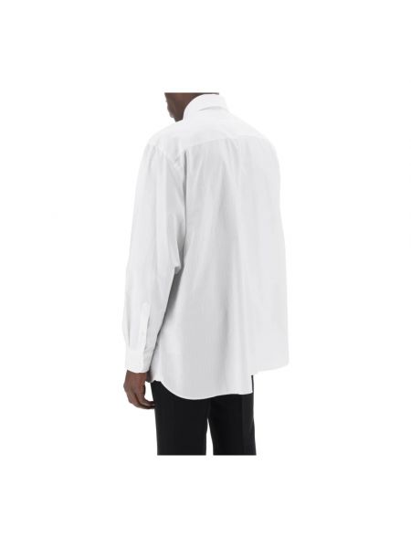 Koszula z nadrukiem bawełniana Mm6 Maison Margiela biała