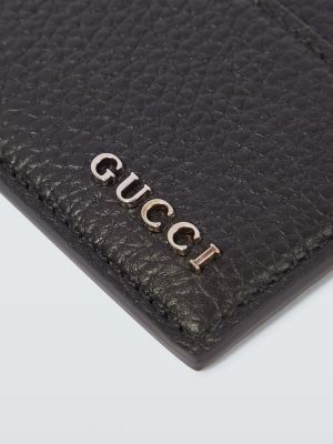 Leder geldbörse Gucci schwarz