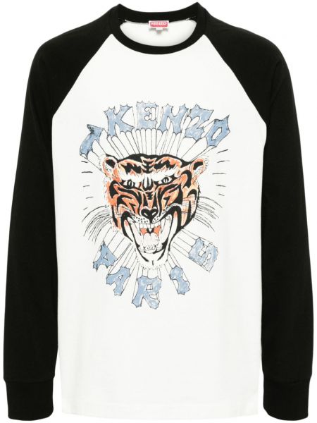 Majica s potiskom s tigrastim vzorcem Kenzo