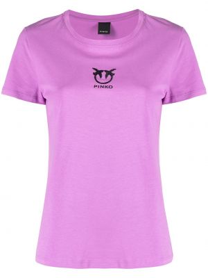 Camiseta con estampado Pinko violeta
