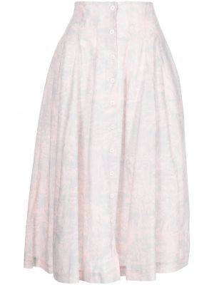 Midi sukně s potiskem Philosophy Di Lorenzo Serafini růžové