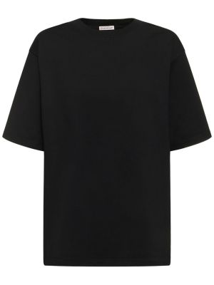 Tricou din bumbac cu imagine Moncler Genius negru