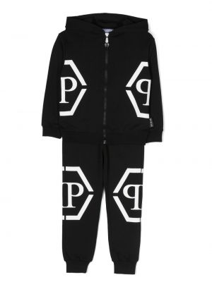 Tracksuit for piger Philipp Plein Junior sort