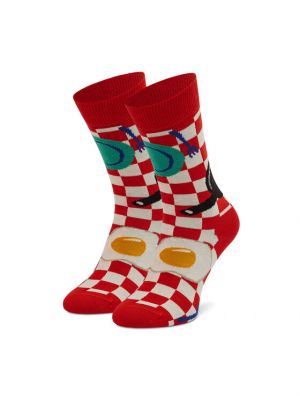 Kojinės virš kelių Happy Socks raudona