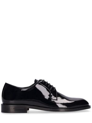 Pantofi derby cu șireturi din piele de lac Dsquared2 negru
