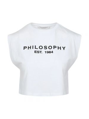 Koszulka z nadrukiem Philosophy Di Lorenzo Serafini biała