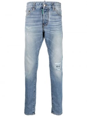 Nødlidende jeans med normal passform Dsquared2 blå