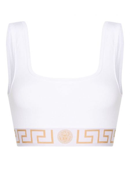 Crop top Versace weiß