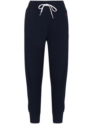 Pantalones de chándal con bordado con bordado de punto Polo Ralph Lauren azul