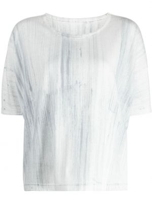 Памучна тениска с принт Y's бяло