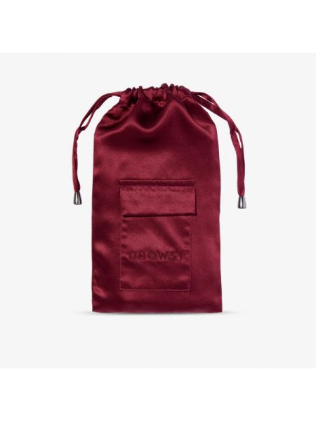 Шелковый клатч с вышивкой с карманами Drowsy Sleep Co красный