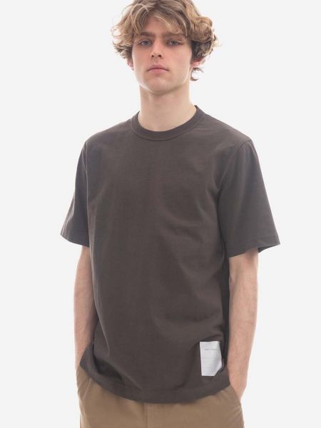 Tricou din bumbac Norse Projects maro