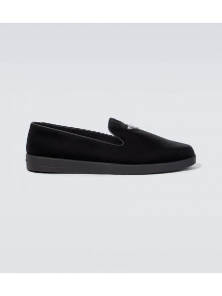 Loafers in velluto Prada nero