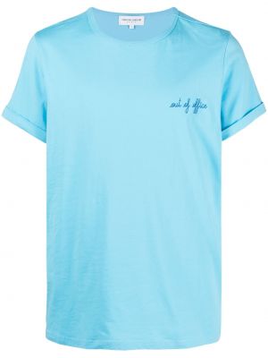 T-shirt med broderi Maison Labiche blå