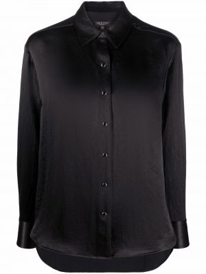 Černá saténová košile Rag & Bone