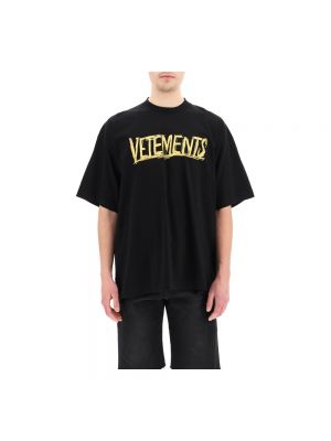T-shirt Vetements, сzarny