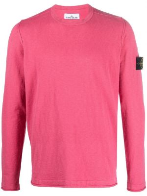 Пуловер от джърси Stone Island розово