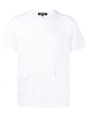T-shirt aus baumwoll mit taschen Comme Des Garcons Homme Deux weiß
